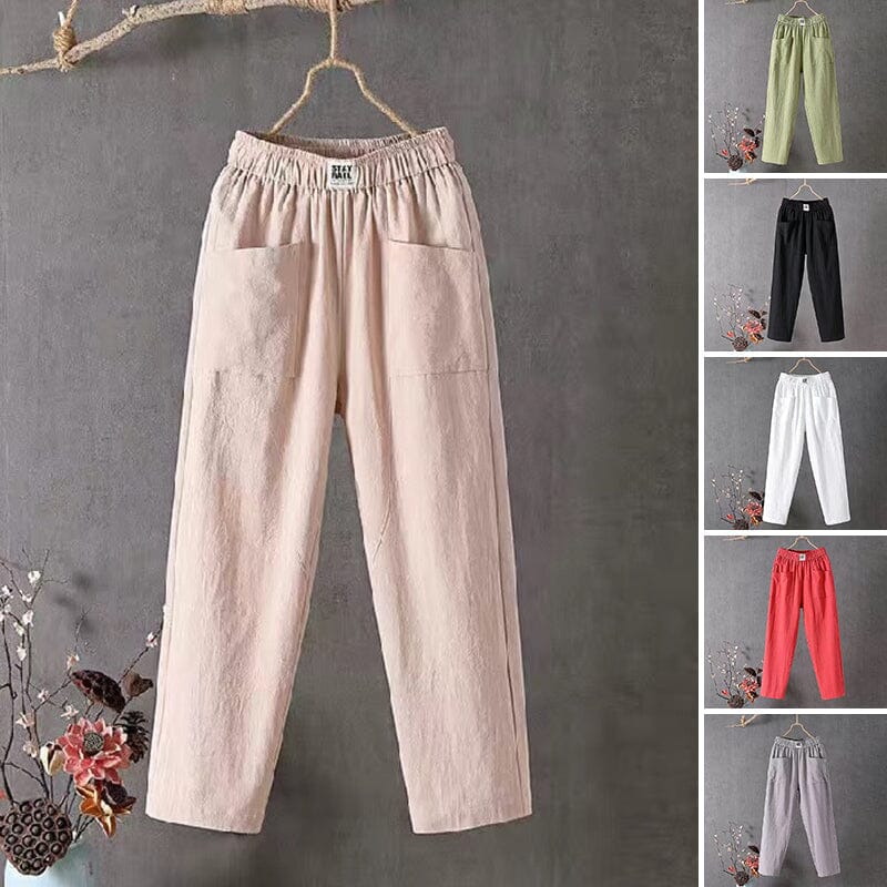 Sophia - Linen blend trousers