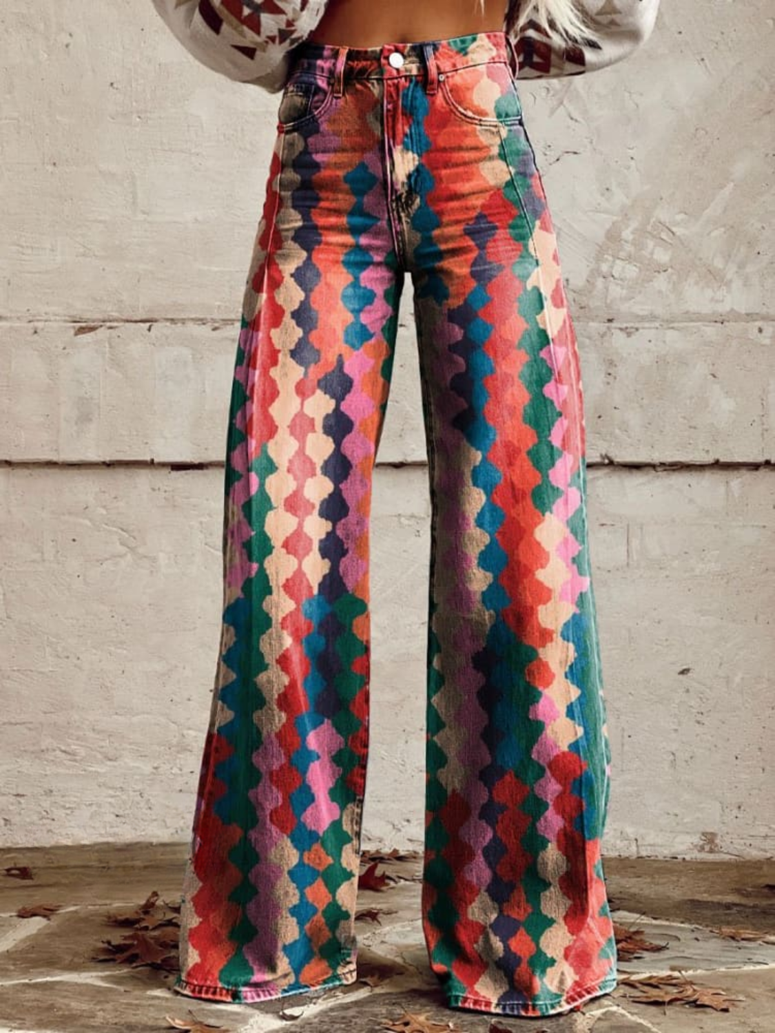 Coral - Vintage flared pants