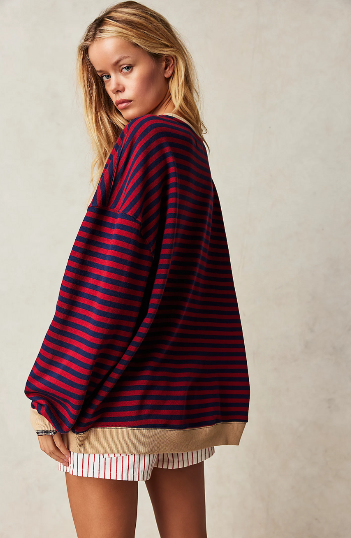 Esme - Striped Relaxed Pullover