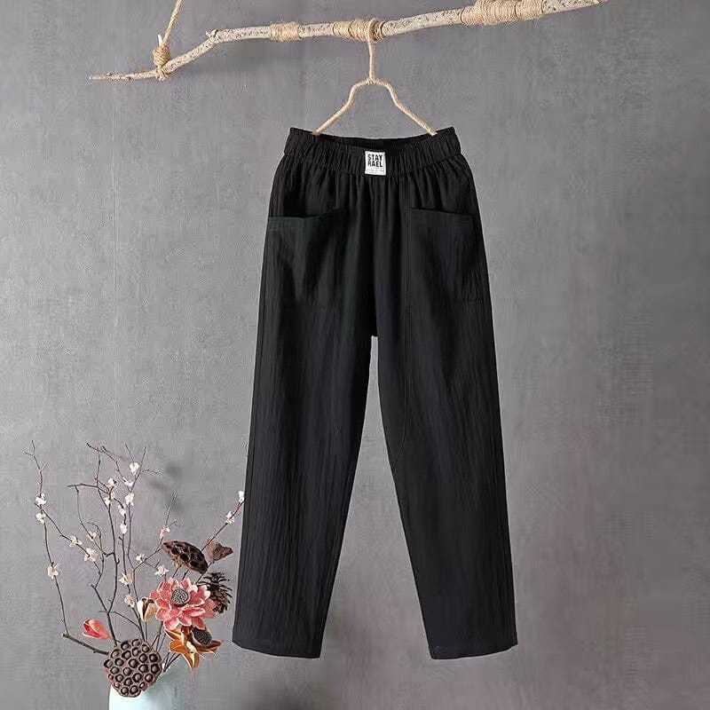 Sophia - Linen blend trousers