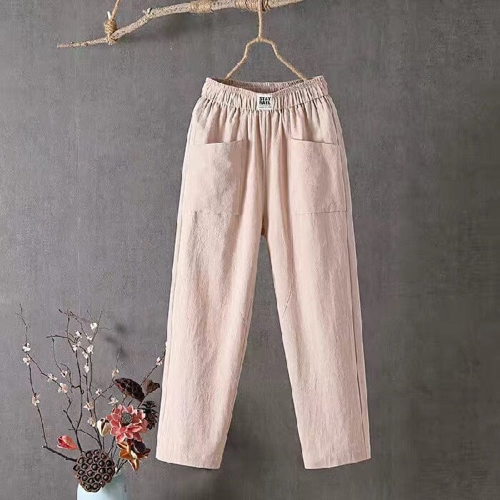 Sophia - Linen blend trousers