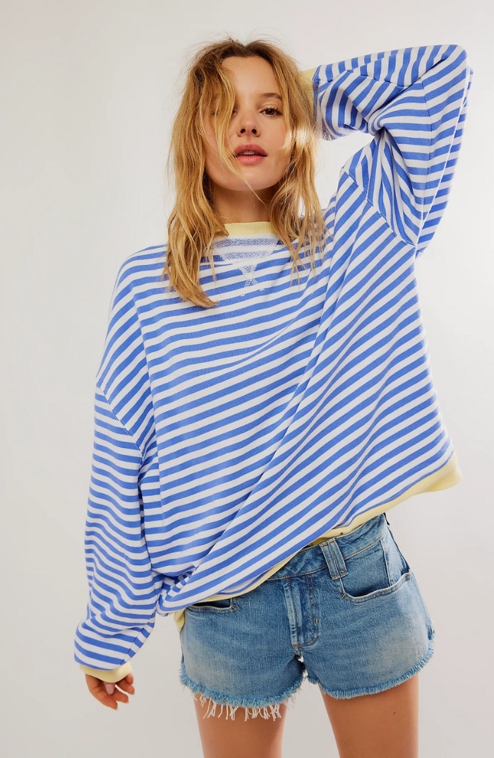 Esme - Striped Relaxed Pullover