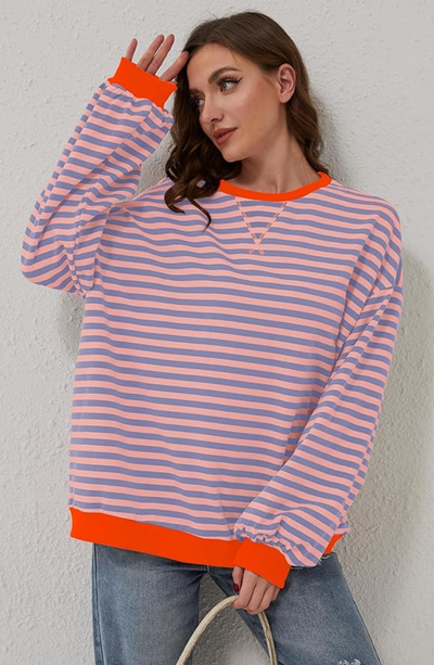 Esme - Striped Relaxed Pullover