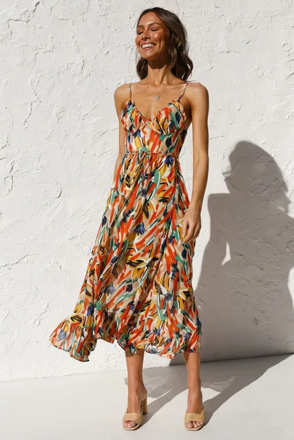 Aimee - Colorful midi dress