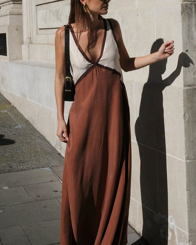 Brett - V neck maxi dress