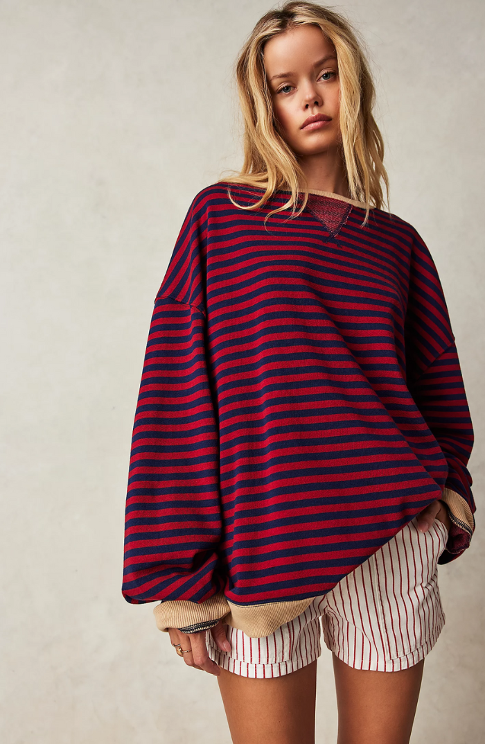 Esme - Striped Relaxed Pullover