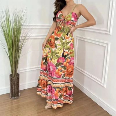 Lana - Tropical maxi dress