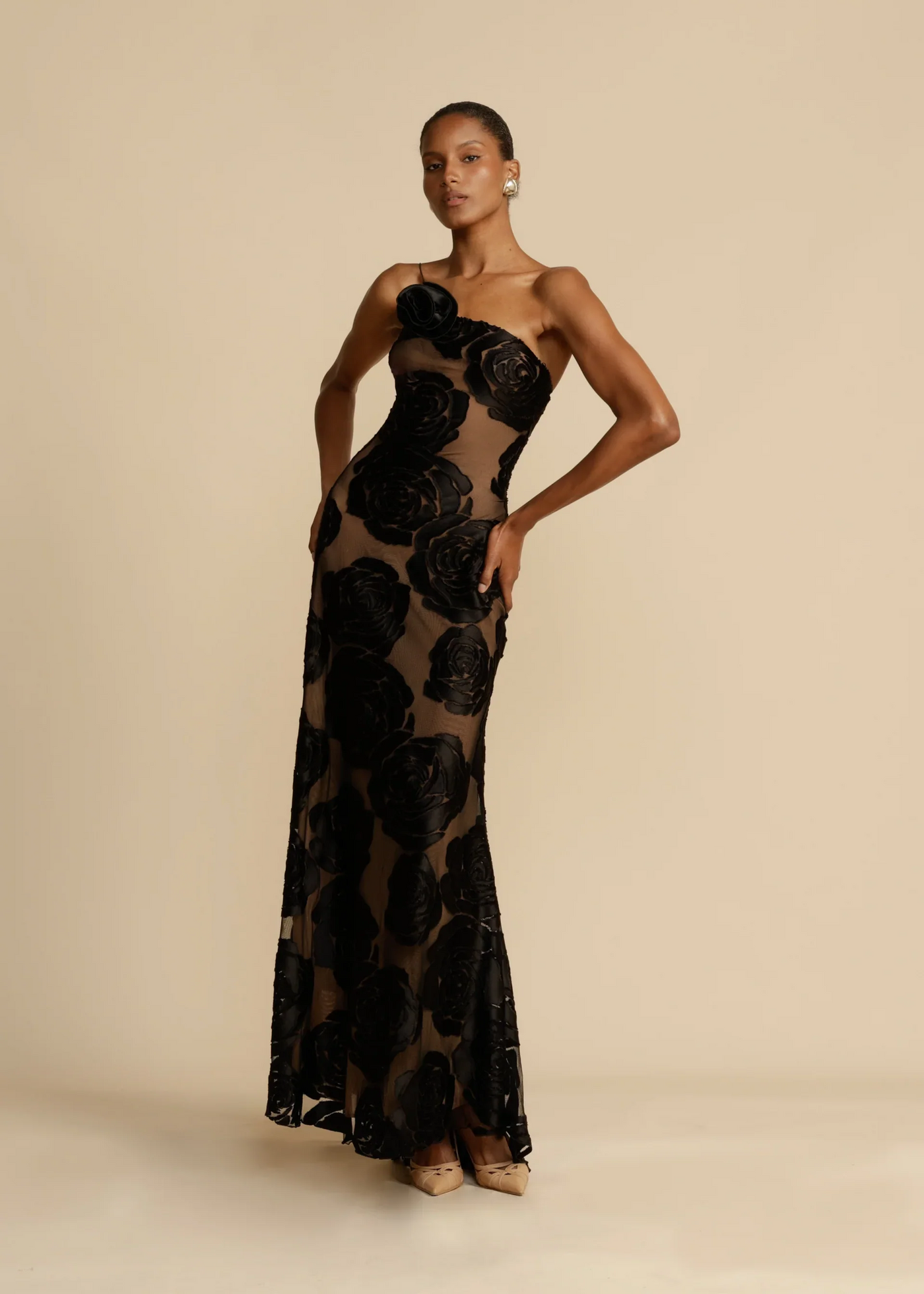 Amber - Backless long evening dress