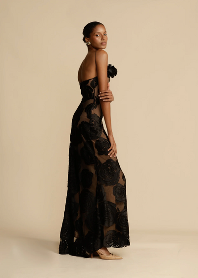 Amber - Backless long evening dress