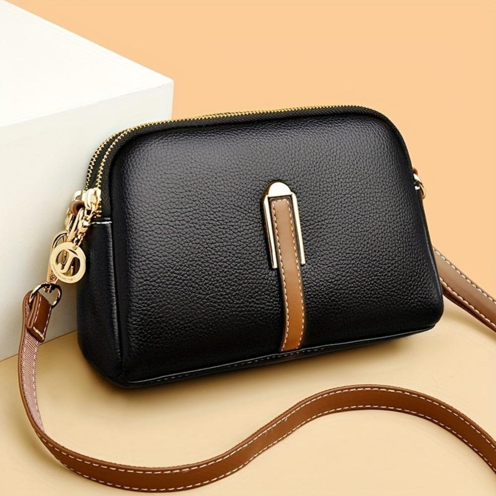 Milao - Litchi embossed crossbody bag