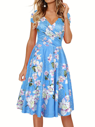 Penny - Floral elegant midi dress