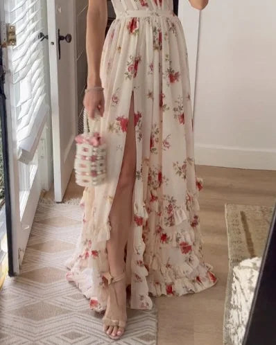 Belinda - Elegant sleeveless maxi  dress