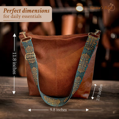 Zion - Vintage Charm Leather Shoulder Bag