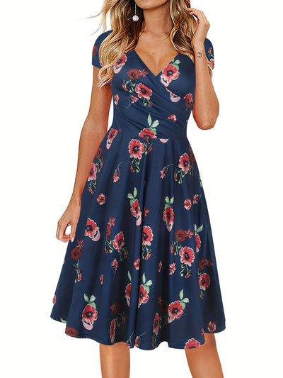 Penny - Floral elegant midi dress