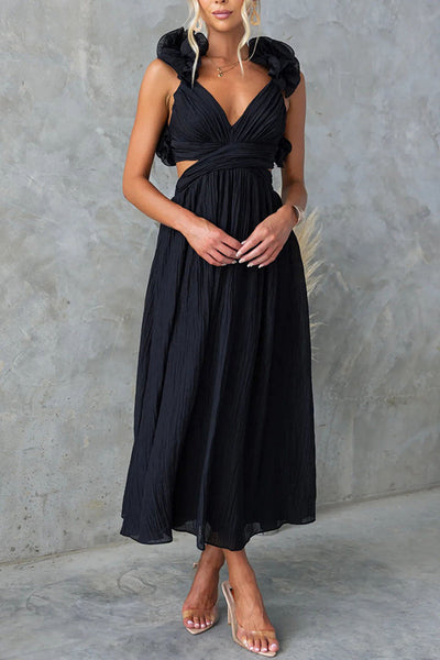 Natalie - Midi dress with ruffles