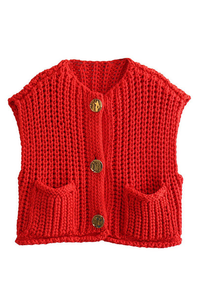 Tanya - Sleeveless knit vest