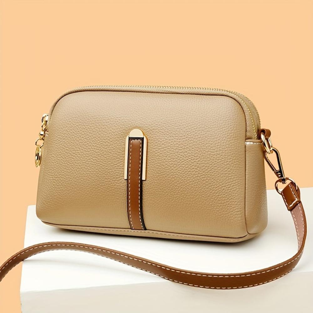 Milao - Litchi embossed crossbody bag