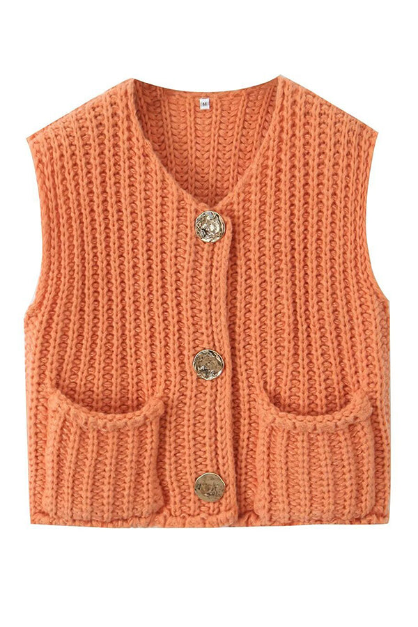 Tanya - Sleeveless knit vest