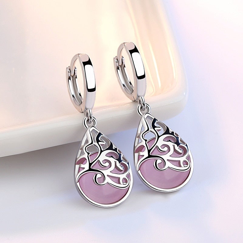 925 Sterling silver tree of life earrings