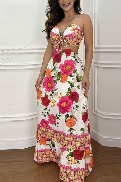 Lana - Tropical maxi dress