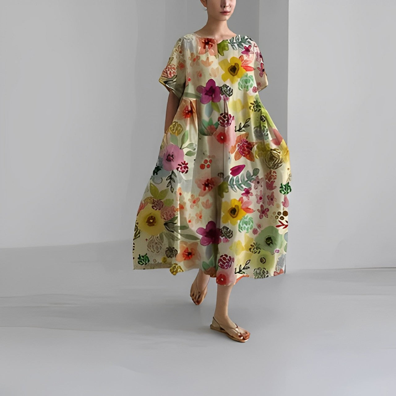 Tamara - Comfortable floral dress