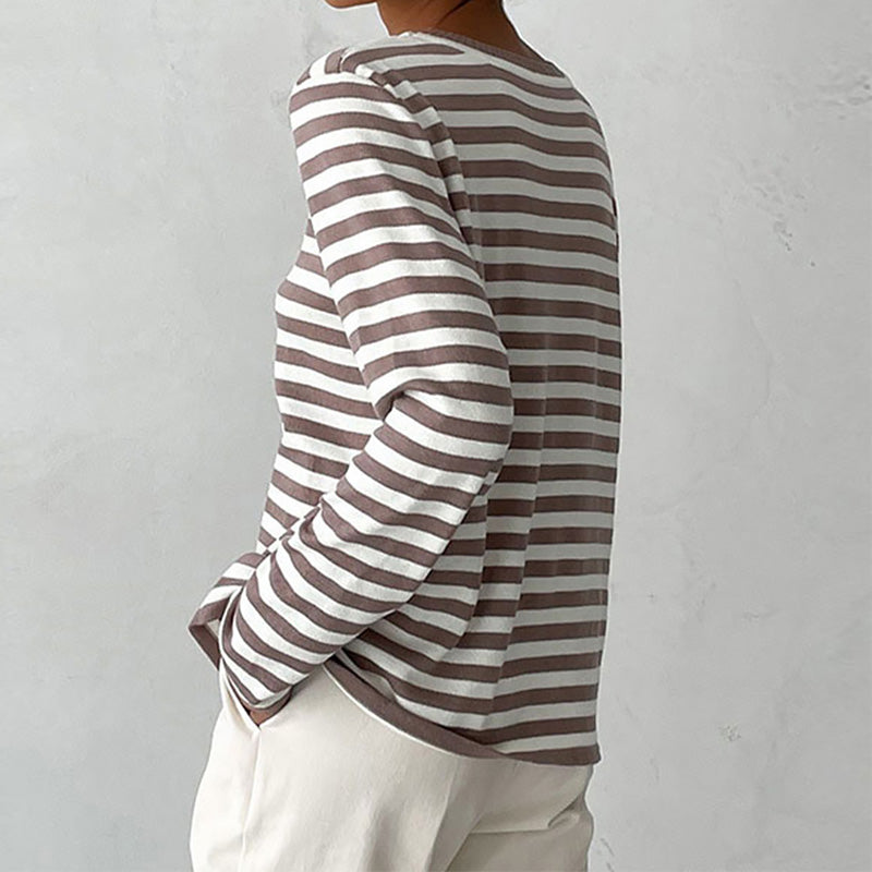 Arleta - Striped cotton shirt