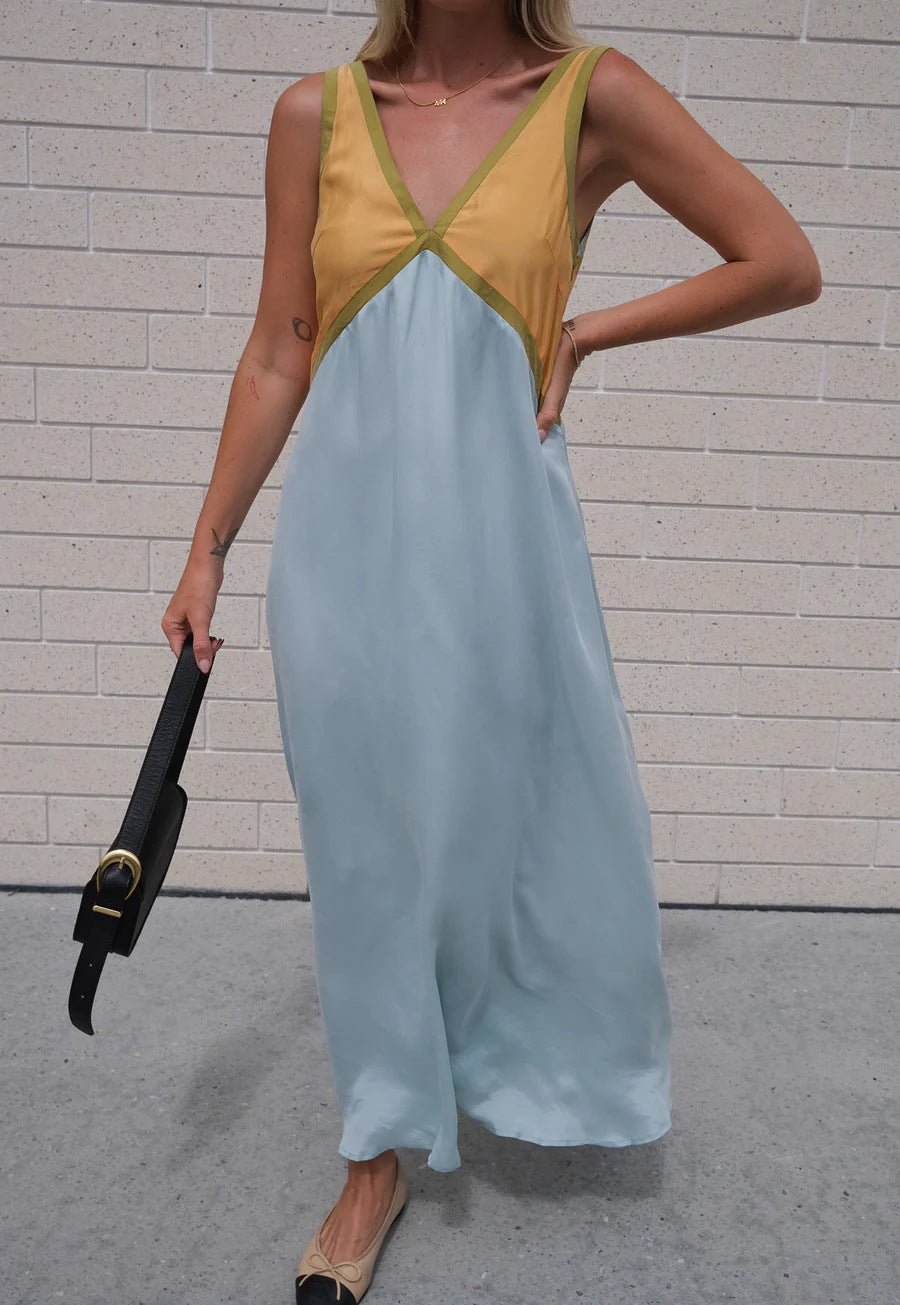 Brett - V neck maxi dress