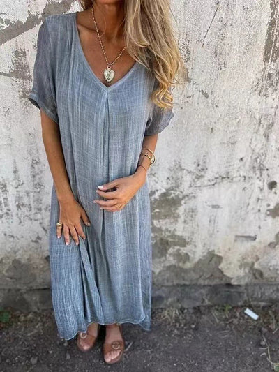 Karen - Elegant v neck midi dress