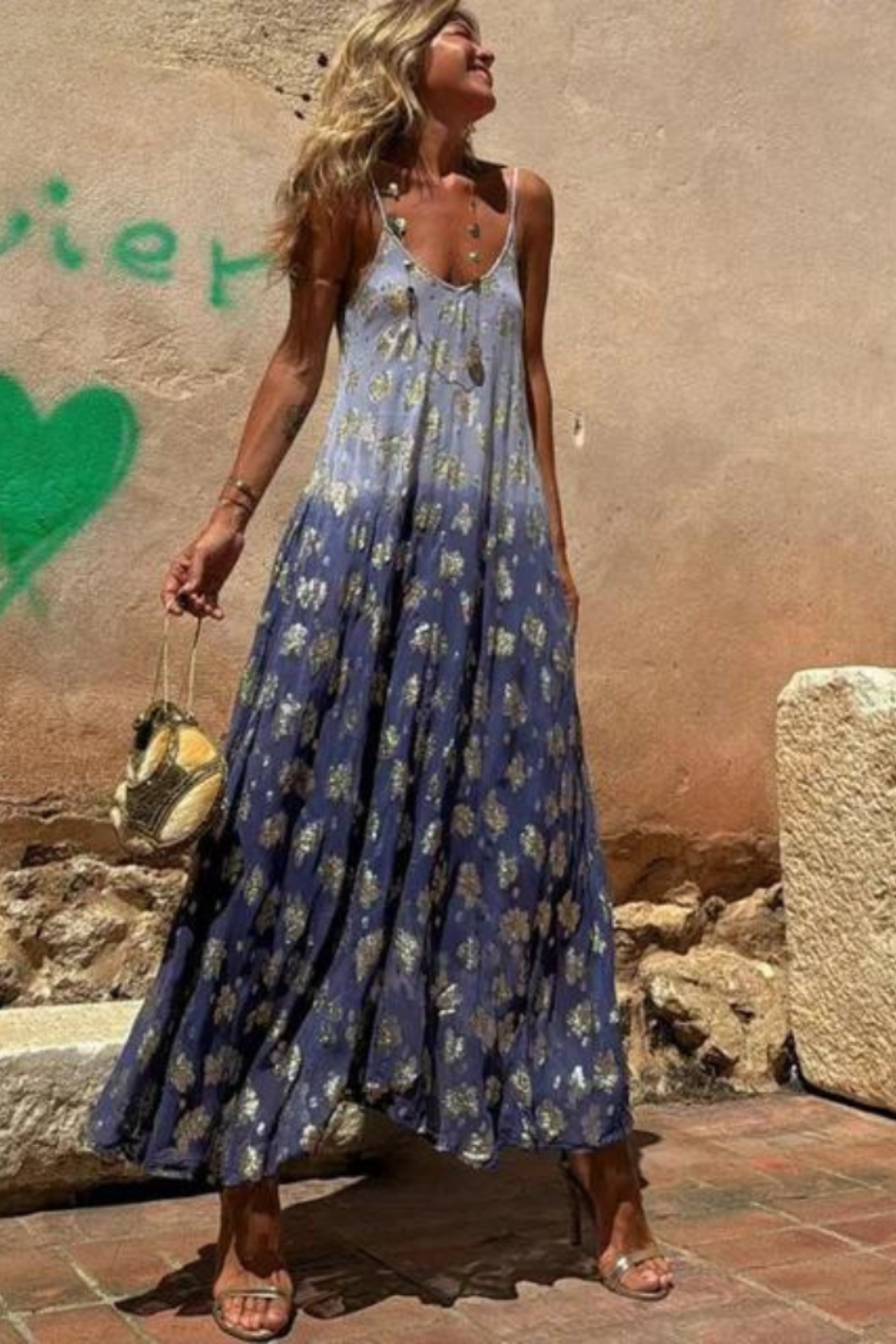 Larissa - Dyed maxi dress