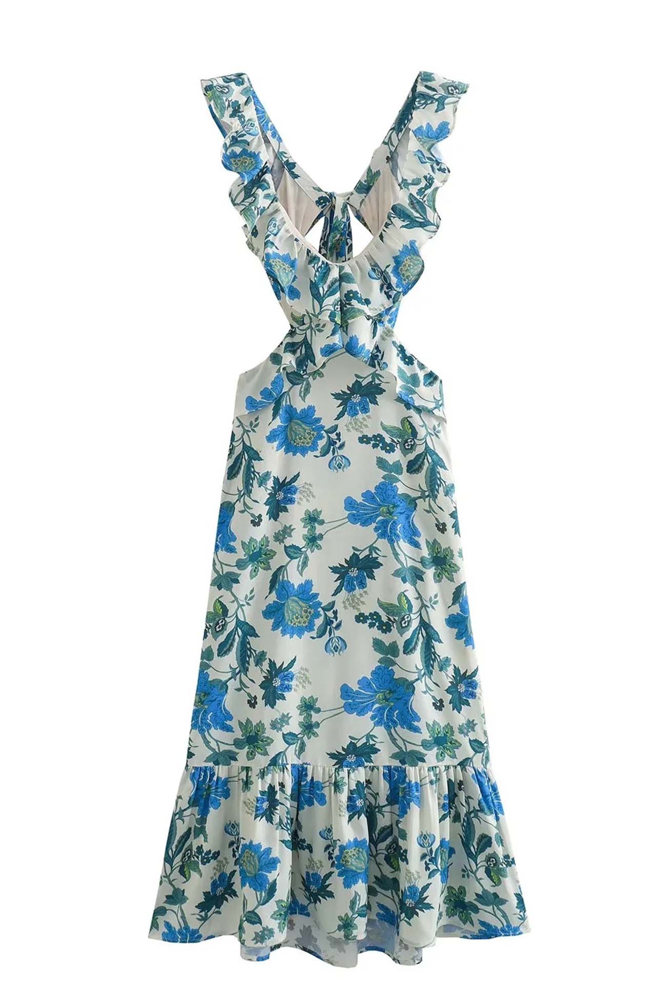 Emma - Floral Ruffle Dress