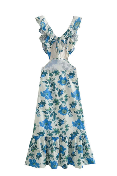 Emma - Floral Ruffle Dress