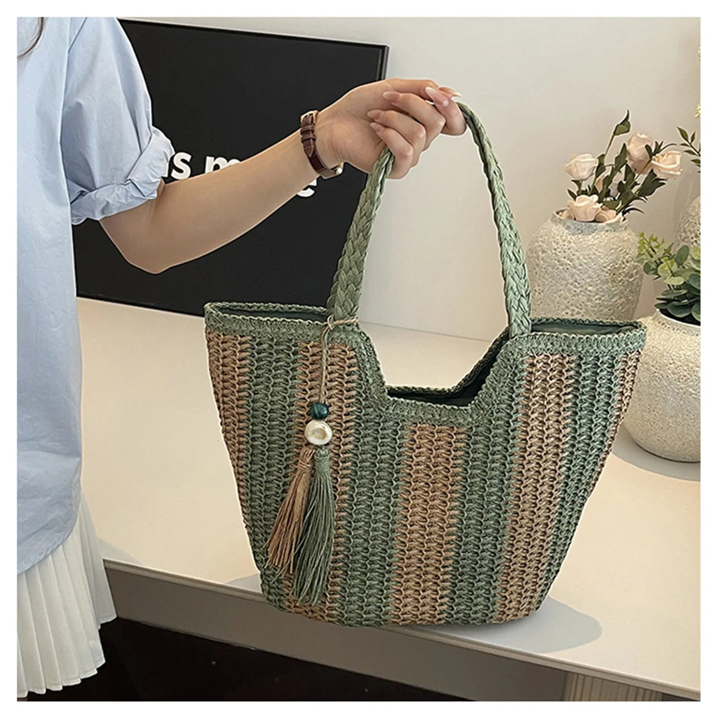 Heidi - Grass Woven Bag