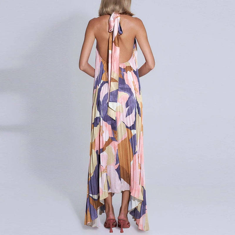 Cleo - Halter neck maxi dress