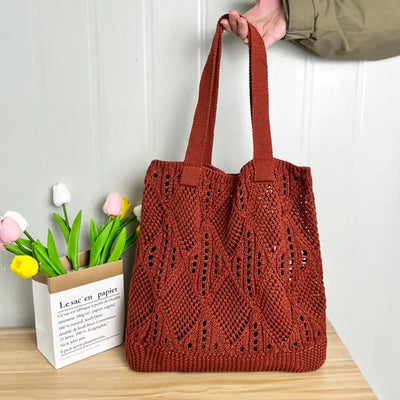 Grace - Hollow Woven Large Capacity Shoulder Bag