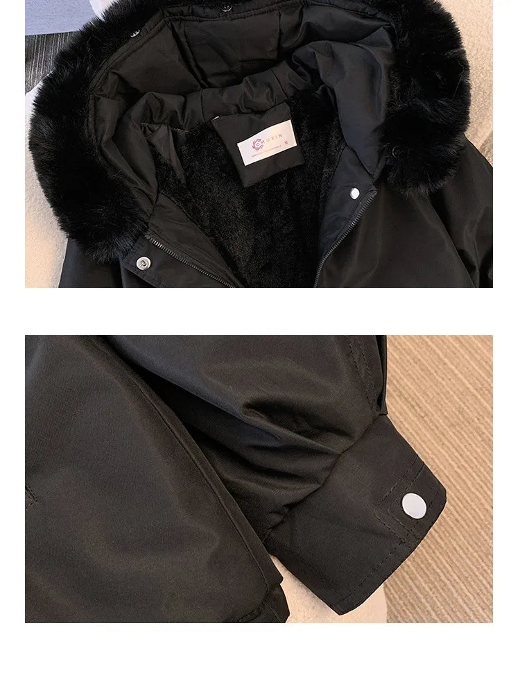 Melva - Down jacket with detachable collar