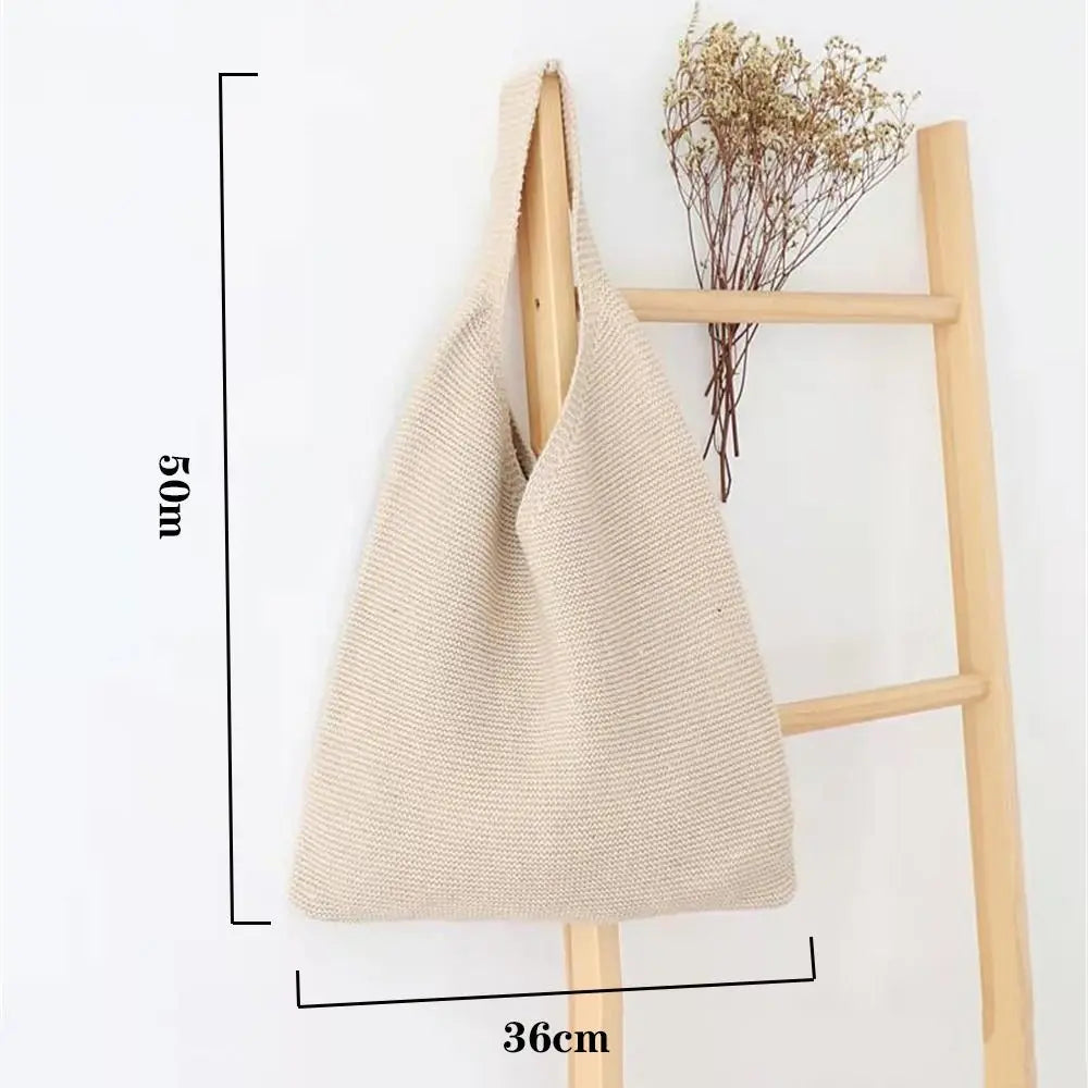 Indie - Knitting Solid Color Bag