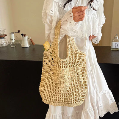 Jemima - Ladies rattan tote bag