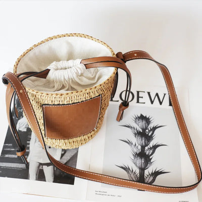 Jessica - Drawstring Cylinder Women's Shopping Bags