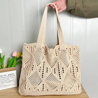 Grace - Hollow Woven Large Capacity Shoulder Bag