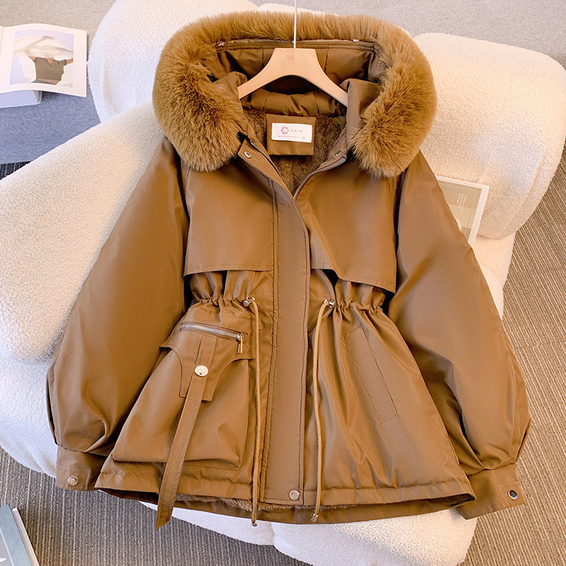 Melva - Down jacket with detachable collar