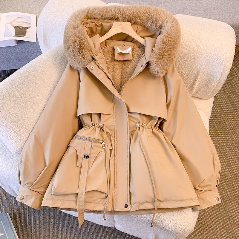 Melva - Down jacket with detachable collar