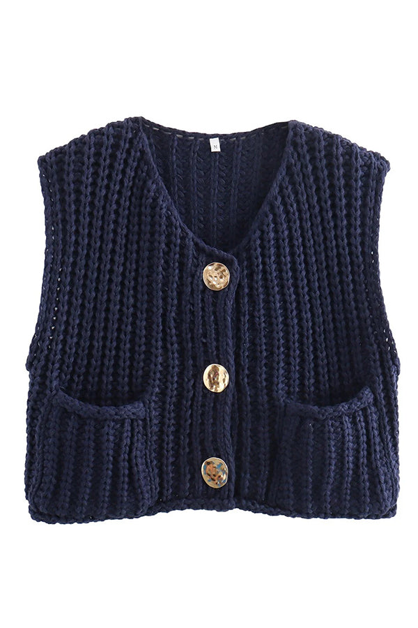 Tanya - Sleeveless knit vest