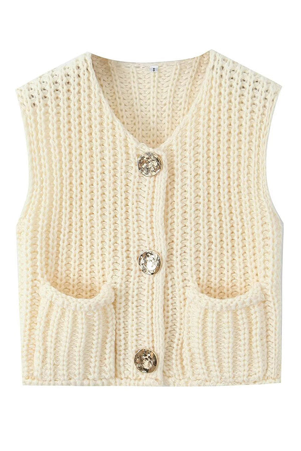 Tanya - Sleeveless knit vest