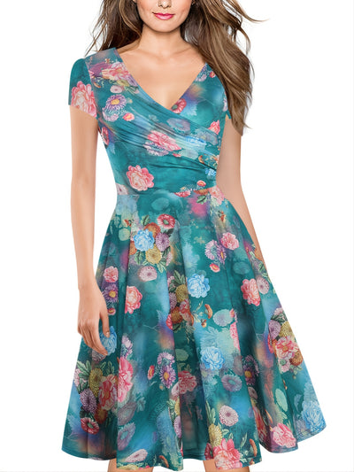 Penny - Floral elegant midi dress