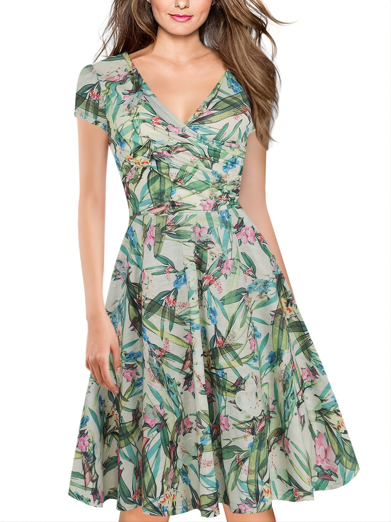 Penny - Floral elegant midi dress