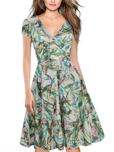 Penny - Floral elegant midi dress