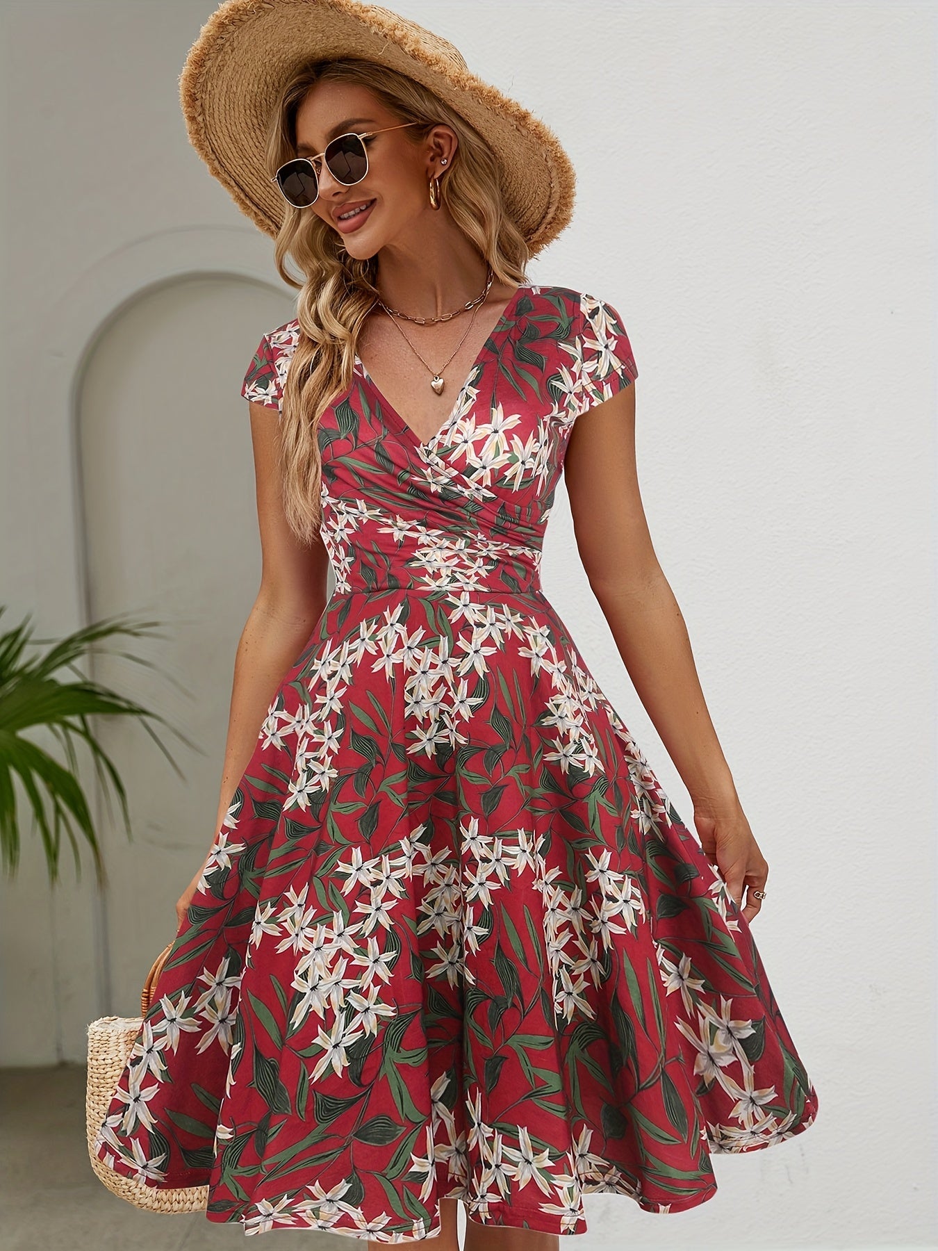 Penny - Floral elegant midi dress