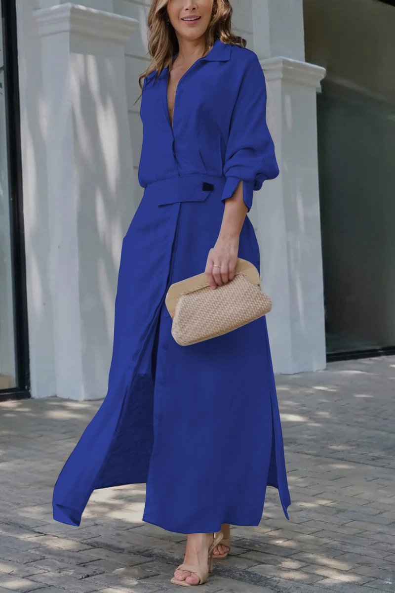 Blake - Classic linen maxi dress