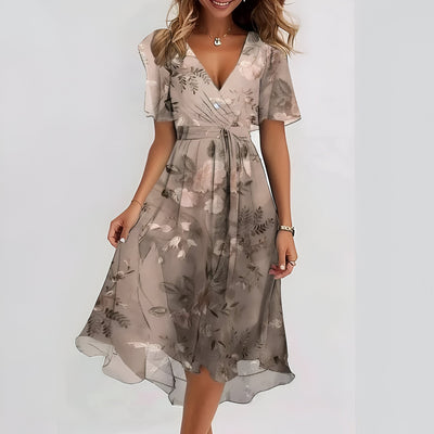 Francesca - Midi dress with short sleeves