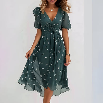 Francesca - Midi dress with short sleeves